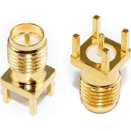 10PCS RP-SMA Female Jack Panel Mount PCB Solder Connectors SMA Female Jack Receptacle Solder