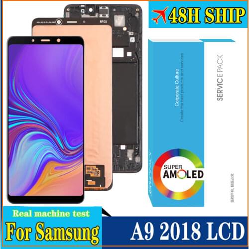 100% Original Amoled 6.3'' Display for Samsung Galaxy A9 2018 A920 A920F Full LCD Touch Screen Digitizer Assembly Repair Parts