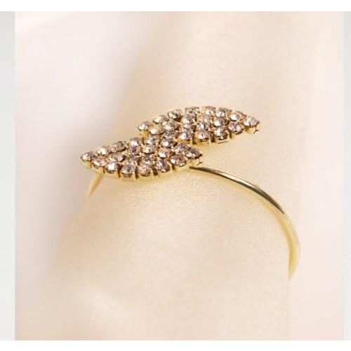 12pcs/lot crystal Diamonds Napkin Ring/Wrap Serviette Holder Wedding Banquet Party Dinner Table Decoration Home Decoration