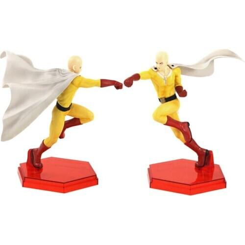 17cm Anime DXF One Punch Man Saitama PVC Action Figure Collectible Model Toy Birthday gift for Kids