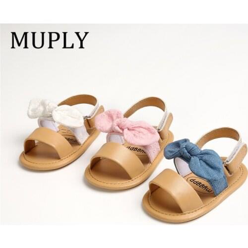 2021 Baby Summer Clothing Kids Infant Cute Baby Shoes For Newborn Baby Girl Shoes Bowknot Party Princess Beach Shoes
