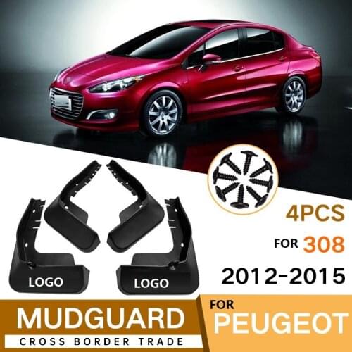 4 PCS Mudflap For Peugeot 308 2012-2016 Front Rear Car Fender Mud Flaps Guard Splash Flap Mudguards Accessories