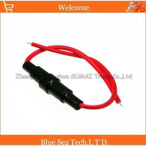 5*20 Glass tube fuse box,Fuse Holder.fuse terminal box with 0.75sq brass cable for 5*20mm glass tube fuse