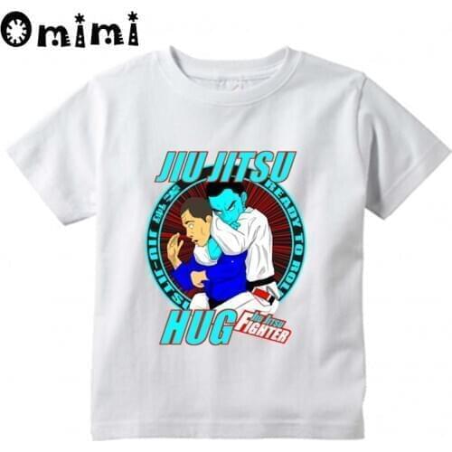 Childrens Cool JIU JITSU Design T Shirt Boys/Girls Great Kawaii Short Sleeve Tops Kids Funny T-Shirt,ooo1748