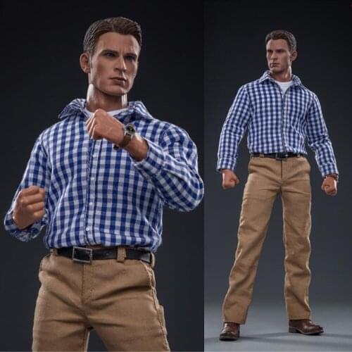 FS024 1/6 Scale Male Figure Accessory Steven Rogers Action Figure Mode Full Set Christmas Toy for Fans