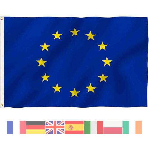 European Union Flag EU UK France Germany Spain 90x150cm Polyester Printed Home Deccorative National Flags and Banners