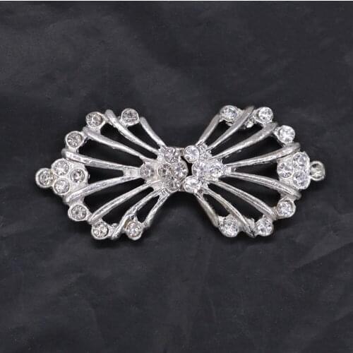 Good quality 57mm metal rhinestones button with sweater coat decoration button accessories DIY 5Pcs/Lot SP-0169