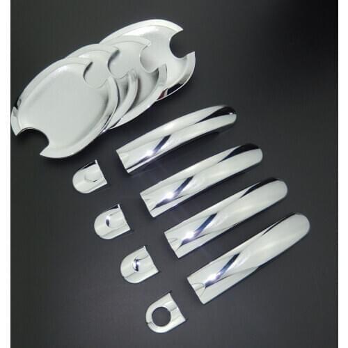 For Volkswagen VW Jetta MK5 2005-2011 ABS Chrome Door Handle Cover & Door Bowl Cover Trim Car Styling 2006 2007 2008 2009 2010