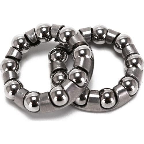 2 PC Bicycle Rearl Bearings Cages Bike Cycling Shafts Wheel Axle 1/4 Inch x 9 Bal