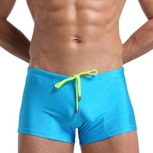 2019 New Men Swimwear Sexy Mens Swimming Trunks Gay Bikini Beachwear Board Shorts Swimsuits Men Swim Briefs Sunga Masculina