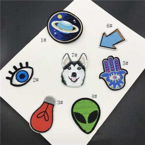 Wholesale 20pcs Embroidered Sewing On Patch Iron-On Patch Stickers For Clothes Sewing Fabric Applique Supplies YH47