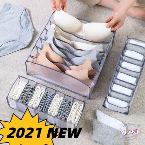SWT Underwear Clothes Organizer Drawer Nylon Divider Closet Organizer For Folding Ties Socks Shorts Organizer Bra Storage Boxes