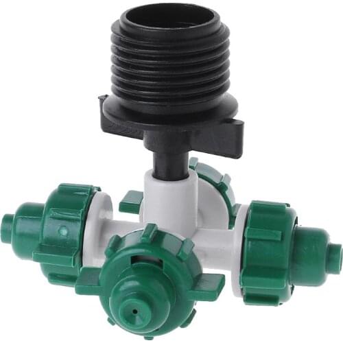 P15D 4 Atomized Nozzles Seedling Water Sprayer External Thread Connector Irrigation Dropper Gardening Tools Equipment Atomizer