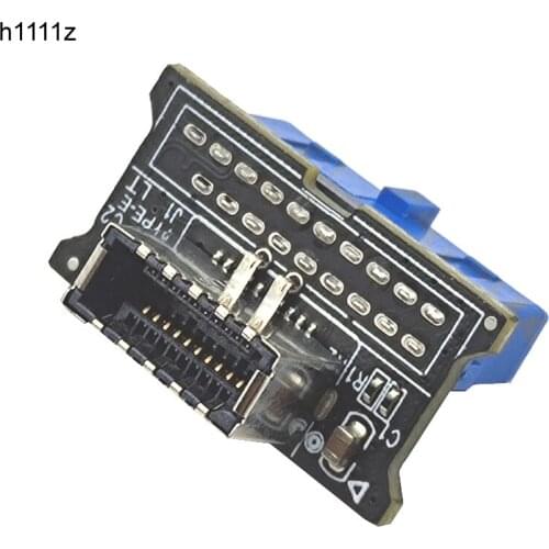 USB 3.0 19pin to Vertical USB 3.1 Front Panel Socket Key-A Type-E to USB 3.0 20Pin Header Male Extension Adapter for Motherboard