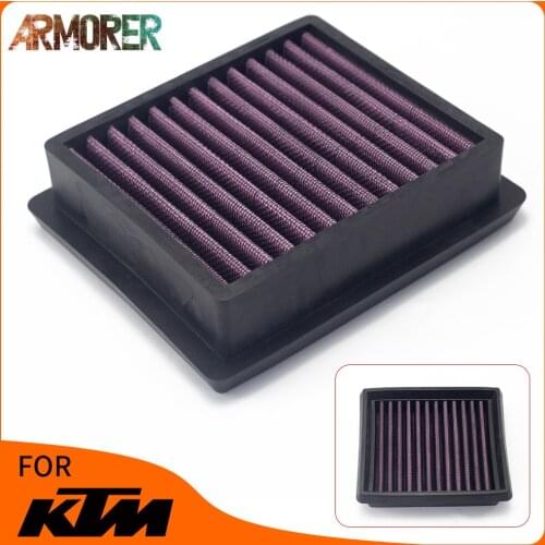 Duke125 Motorcycle High Flow Air Filter Cleaner Intake Panel Reuseful Element For KTM DUKE 125 200 250 390 RC 125 200 390 2019