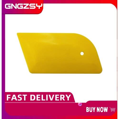 Yellow Round Corner Vinyl Sign Decal Application Squeegee Professional Pasting Plastic Car Wrap Decals Removal Tools A71