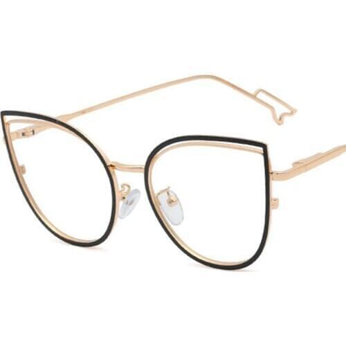 Eyeglasses frames for women fashion clear lens metal frame luxury designer glasses frame woman Sexy computer glasses