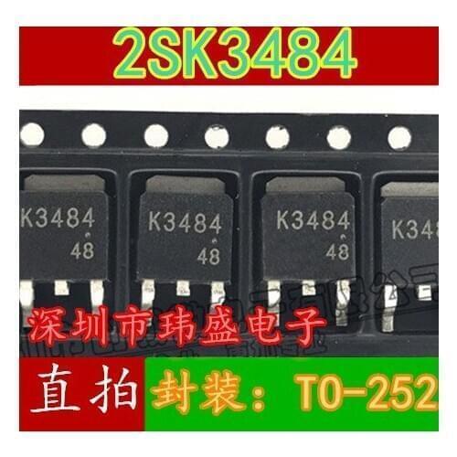 10pcs K3484 2SK3484 TO-252