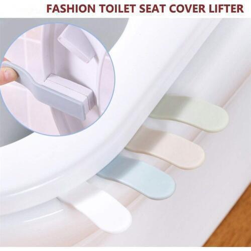 10PCS Toilet Seat Lifter Handle Avoid Touching Home Use Hygiene Accessory with Self-adhesive Stickers