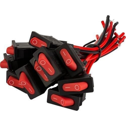 12A 125v 6A 250v rocker switch with cable ON-OFF switch button car switch