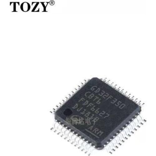 2pcs / lot new original Gd32f350cbt6tr lqfp48 gd32f350cbt6 32-bit microcontroller chip