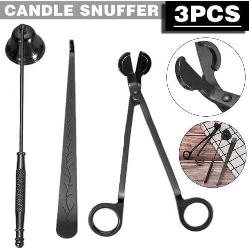 3Pcs Candle Snuffer Wick Home Wedding Party Supplies Oil Lamp Trimmer Scissor Cutter Accessories
