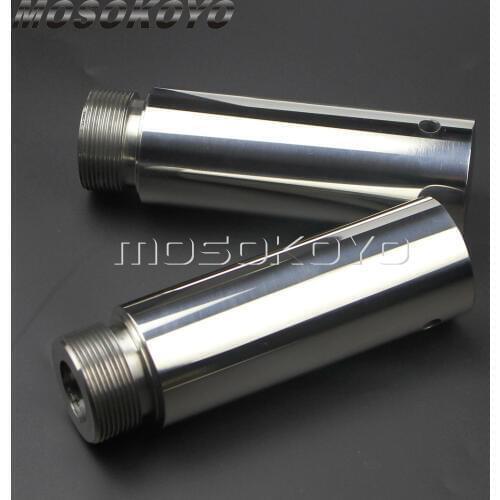 39mm Fork Tube Extension 1 Pair 4Inch Chrome Front Fork Tubes Extender for Harley Sportster XL883 XL1200 Dyna Glide FXD