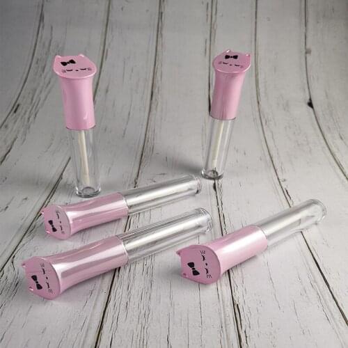 5 ML Lipgloss Wand Tubes Cat Shaped Pink Gold Lipgloss Packaging Cosmetic Container DIY Empty Lip Gloss Tubes 10pcs 30pcs