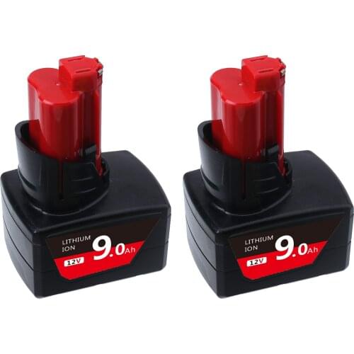 Power Tools Battery For Milwaukee M12 12V 9000mah Rechargeable Li-ion Battery XC 48-11-2440 48-11-2402 48-11-2411 48-11-2401 C12