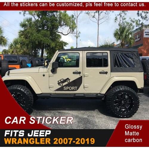 Car Decals 2 Pieces Car Body Funny Ascent Sport Sign Stickers Styling Graphic Vinyl Decorative Car Sticker Fit For Jeep Wrangler