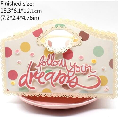 ZFPARTY Big Favor Bag Metal Cutting Dies Stencils for DIY Scrapbooking Decorative Embossing DIY Paper Cards