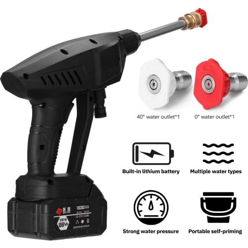 Household Cordless 30Bar High Pressure Car Wash Tool Portable Vehicle Cleaning Machine Electric Automobile Washer