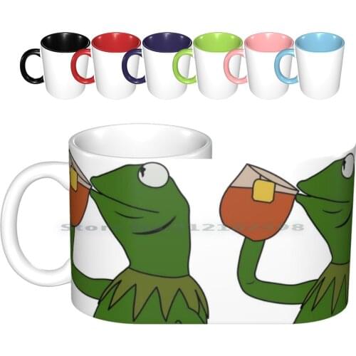 Sipping Tea Meme King But Thats None Of My Business Ceramic Mugs Coffee Cups Milk Tea Mug Meme King Internet Funny Humor