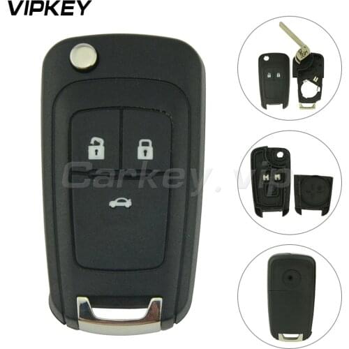 Remotekey flip car remote key replacement shell case 3 button for Buick for Opel Astra J Insignia Cascade for Holden