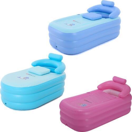 Childrens summer inflatable bath pool baby insulated bathtub with foot pressure air pump thickened warm swimming pool