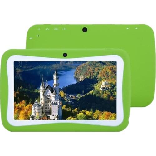 Children Tablet 7 Inch Display Screen Dual Camera Android Quad-core WiFi Version Early Educational Learning Machine Gift