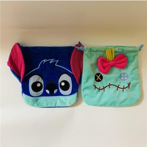 Disney Lilo & Stitch Anime Figures Cartoon Product Cosplay Accessories Casual Storage Drawstring Bag Unisex Gift