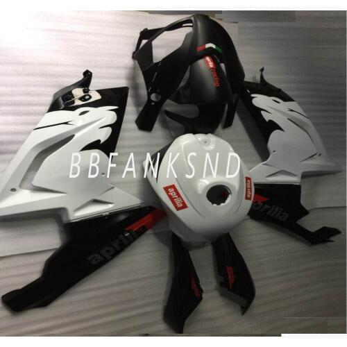 Injection For Aprilia RS-125 RS125 06 07 08 09 10 11 White black RS4 RSV125 RS 125 2006 2007 2008 2009 2010 2011 Fairing