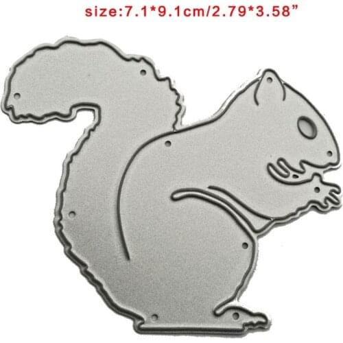 50LB Squirrel Metal Cutting Dies Stencil DIY Scrapbooking Album Paper Card Template