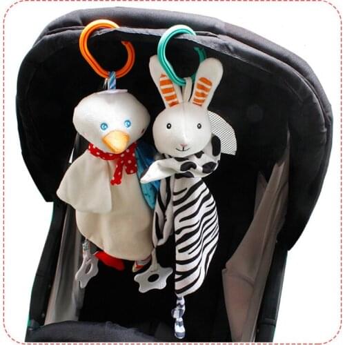 Soft Appease Towel Plush Stroller Toys Baby Toys For Newborns Mobile Soothe Towel