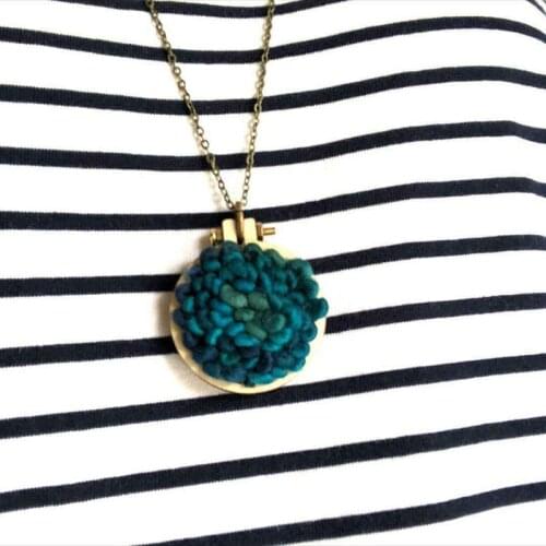 DIY Wooden Cross Stitch Hoop Mini Ring Embroidery Circle Sewing Kit Frame Craft 85LB