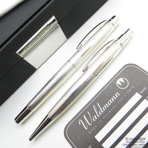 Waldmann 925 Sterling Silver İsme Special Pen Set | Gift Pen