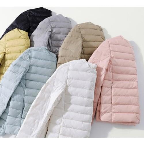 Matt Fabric Lightweight Coat Ultra Light Duck Down Women Warm Female Windbreaker Parka Womens Down Jackets Plus Coats