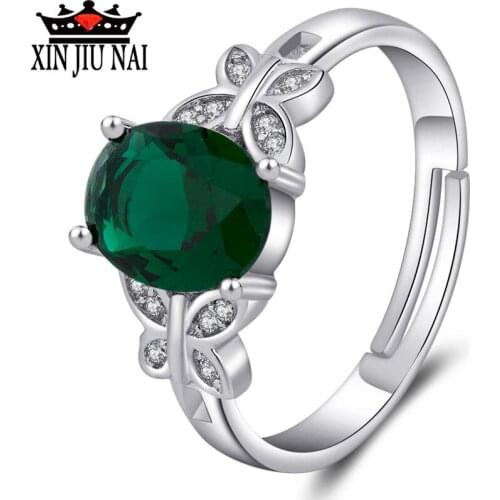 2020 new butterfly inlaid emerald emerald green gemstone ladies diamond ring bride accessories women jewelry party wedding gift