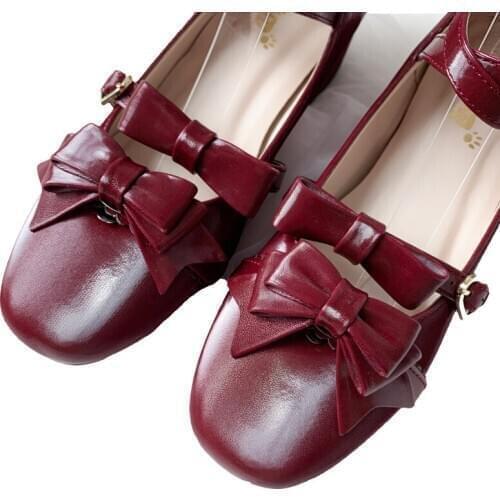 2021 New Spring Fashion Sweet Girls Female Kawaii Tea Party Cosplay Japanese Cute Anime Women Harujuku Jk Uniform Lolita Shoes