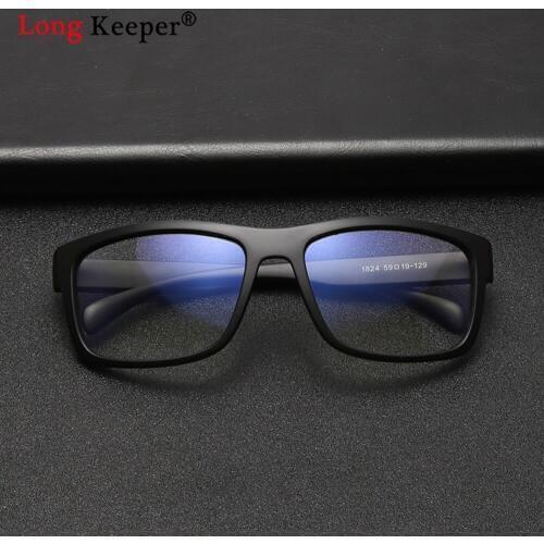 LongKeeper Vintage Men Glasses Frame Blue Light Blocking Glasses Male Women Eye Protection Clear Lens Computer Eyeglasses UV400
