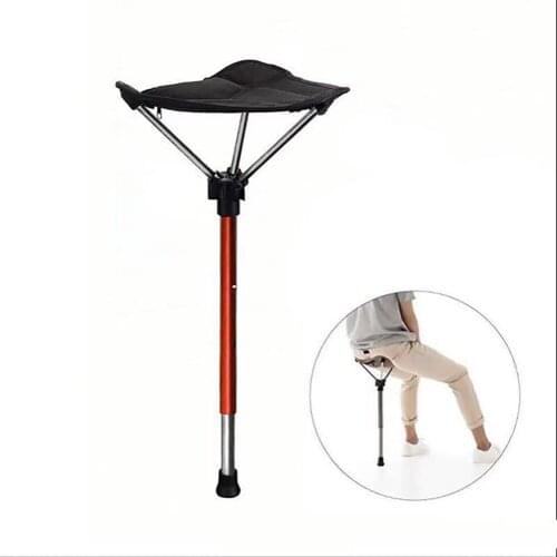 Adjustable Telescopic Folding Stool Fishing Tools Chair Portable High Chair Single Leg Chair Outdoor Camping Fishing Chair TOOL