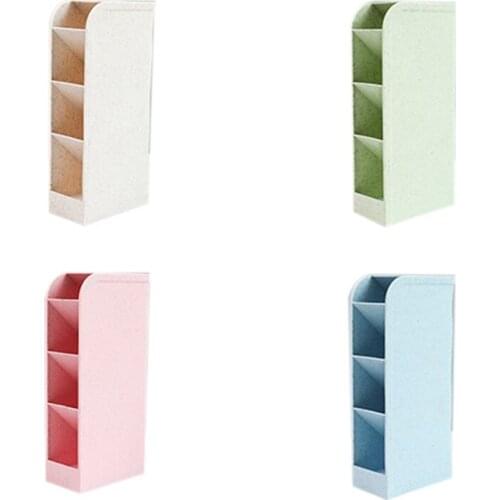 Pen Holder Desk Storage Box Pen Holder Desktop Pencil Storage Box Office School Household 4-Piece Multifunctional Desk
