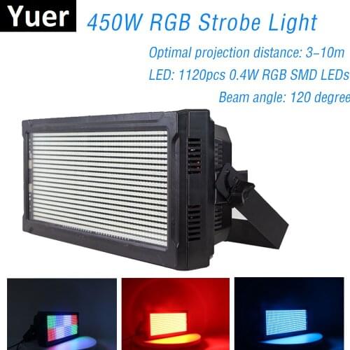 Stage Effect Lighting LED Super Bright Strobe Light RGB 3IN1 LED Lamp LED Wash Strobe 2IN1 With Color Mix For Dj Light Disco DMX