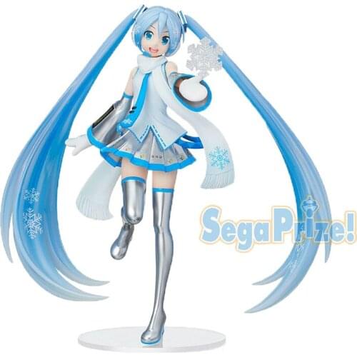 Sega Hatsune Snow Miku Beautiful Girl Garage Kit Pvc Assembly Model Western Animiation Action Figure Kids Toys
